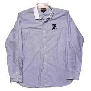 Ralph Lauren Rugby University of Oxford Blue White Contrast Shirt Size XXL